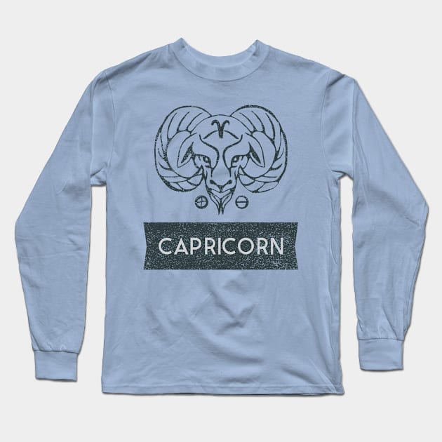 capricorn Long Sleeve T-Shirt by WOAT